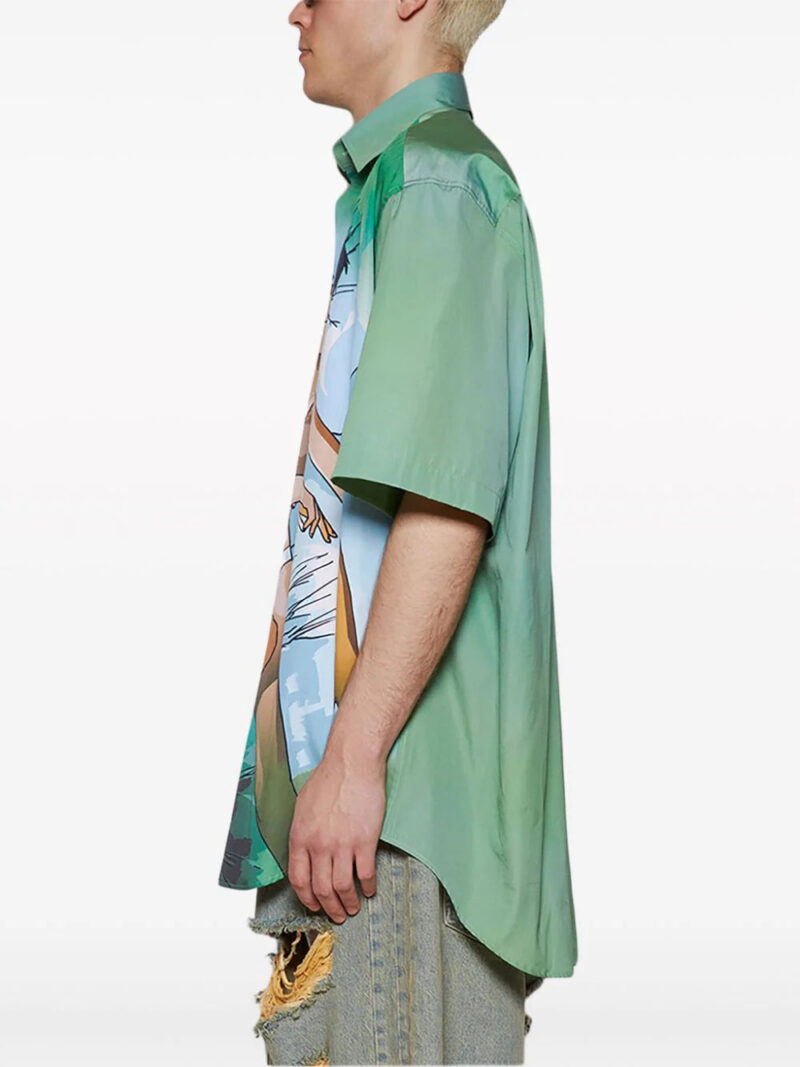 VETEMENTS  Anime-print cotton shirt