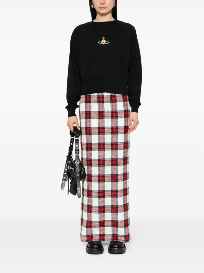 Vivienne Westwood  Orb-logo-embroidery cotton sweatshirt