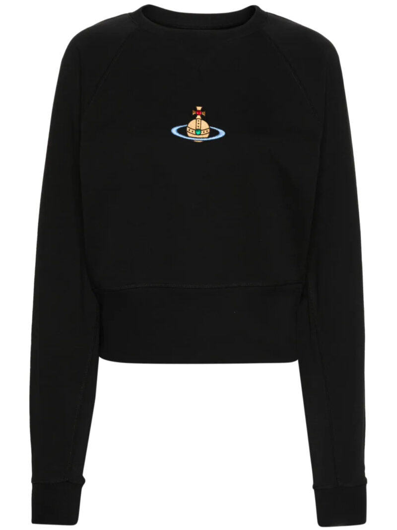 Vivienne Westwood  Orb-logo-embroidery cotton sweatshirt