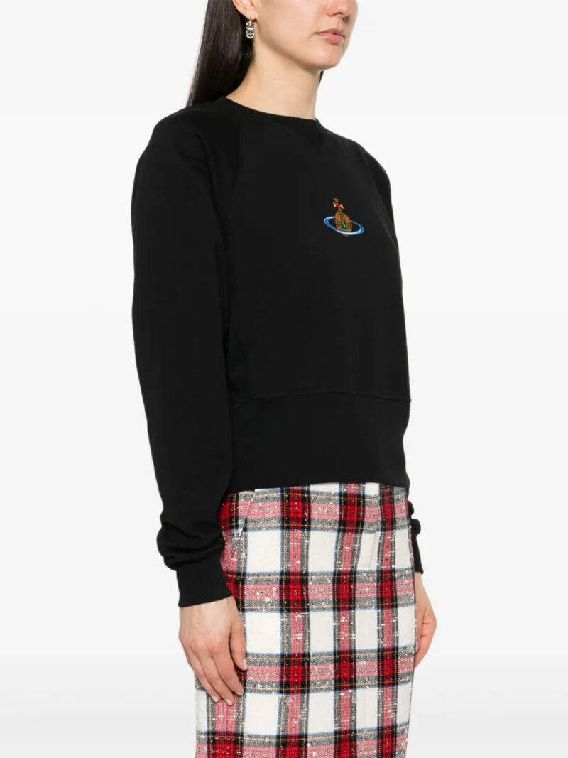 Vivienne Westwood  Orb-logo-embroidery cotton sweatshirt