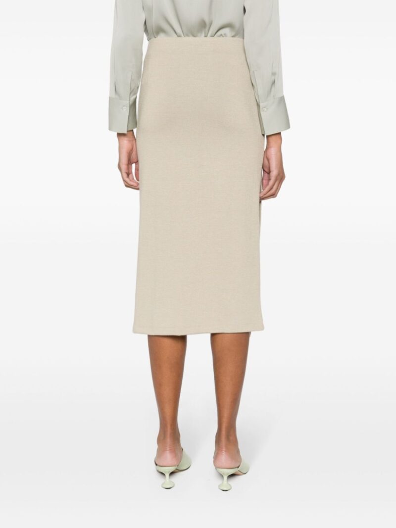 Vince  pleat-detail ribbed skirt