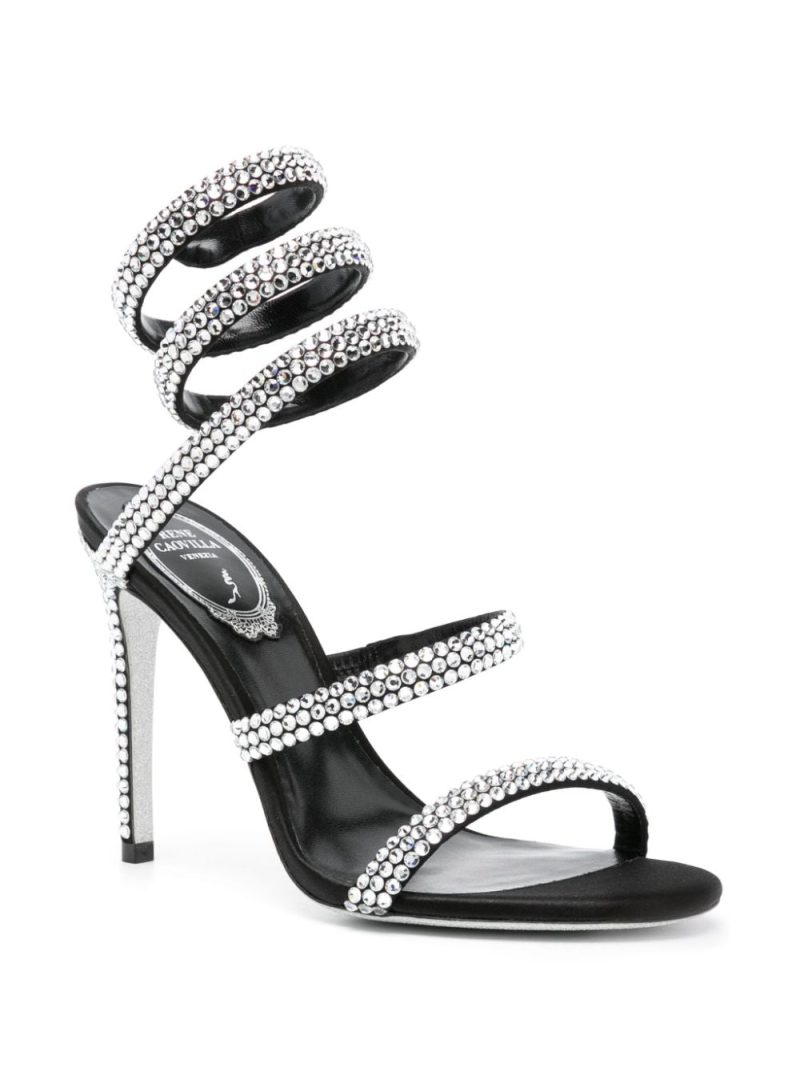 René Caovilla Cleo 105mm rhinestone-embellished sandals