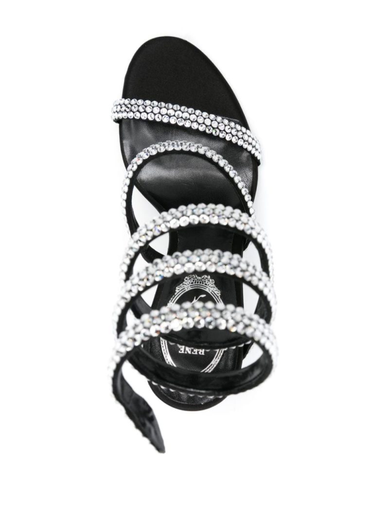 René Caovilla Cleo 105mm rhinestone-embellished sandals