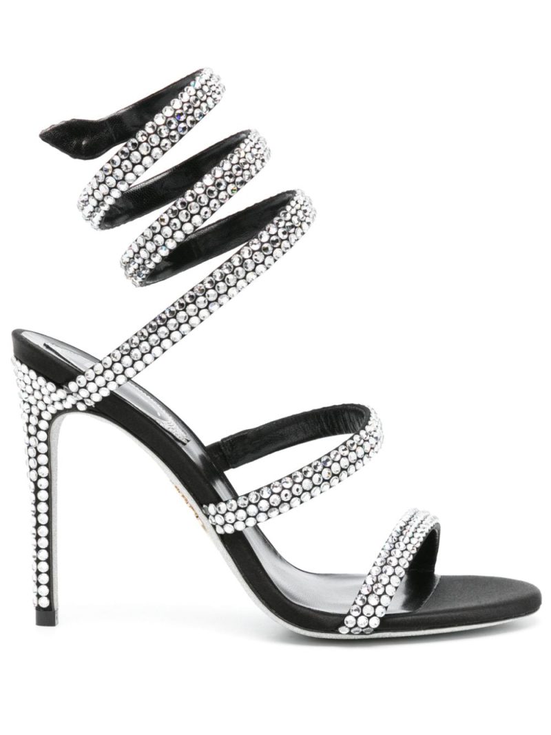 René Caovilla Cleo 105mm rhinestone-embellished sandals