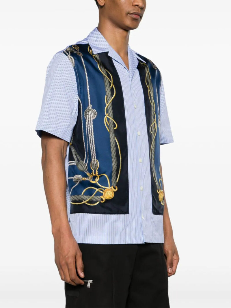 Versace Nautical-print striped shirt