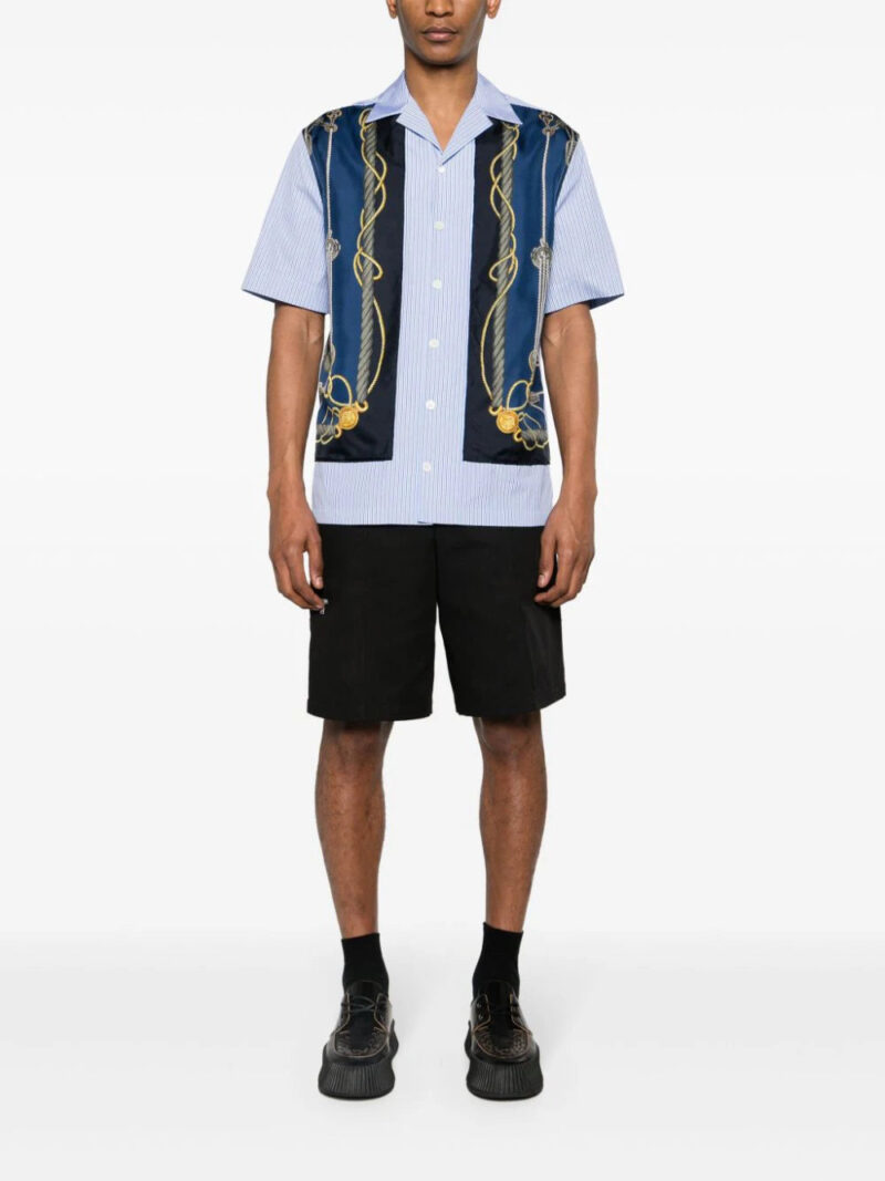 Versace Nautical-print striped shirt