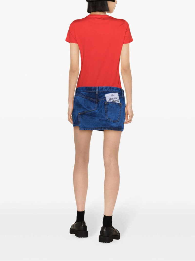 Vivienne Westwood  tie-dye denim miniskirt
