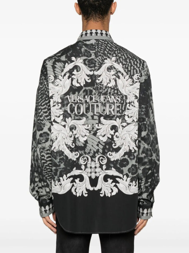 Versace Jeans Couture Animalier Barocco-print cotton shirt