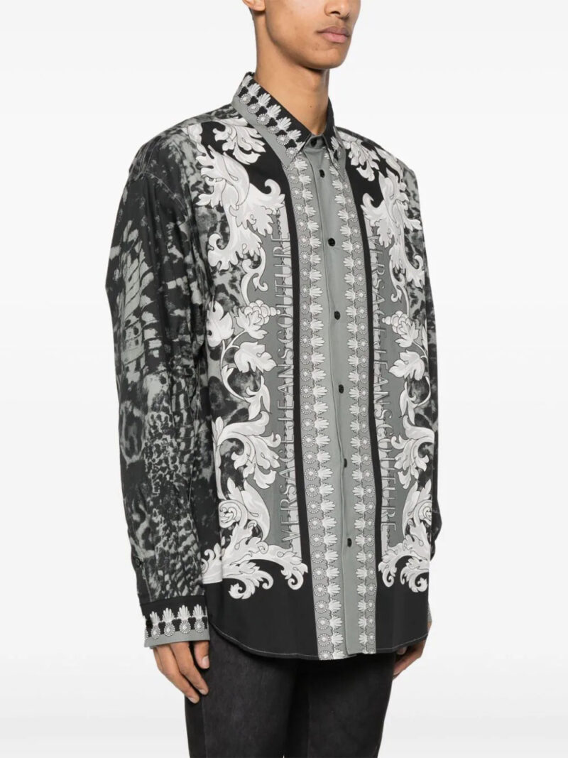 Versace Jeans Couture Animalier Barocco-print cotton shirt