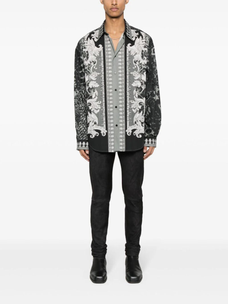 Versace Jeans Couture Animalier Barocco-print cotton shirt