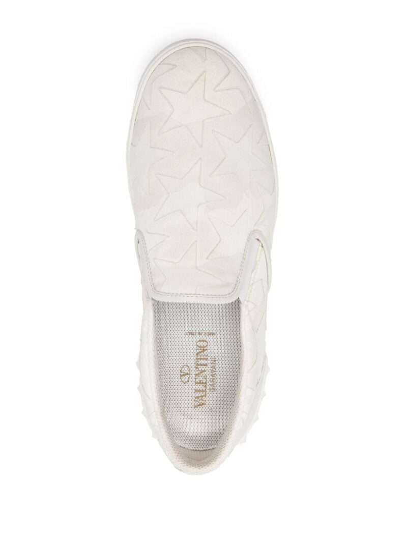 Valentino Garavani star-jacquard canvas sneakers