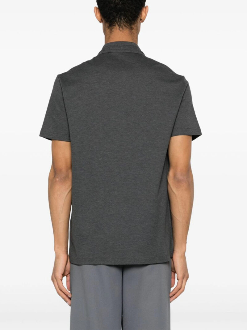 Versace  logo-embroidered cotton polo shirt