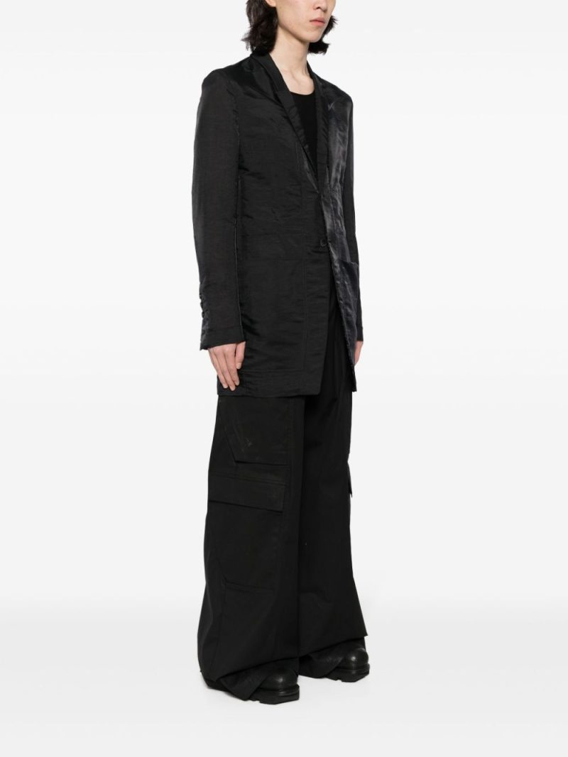 Rick Owens  silk-blend single-breasted blazer