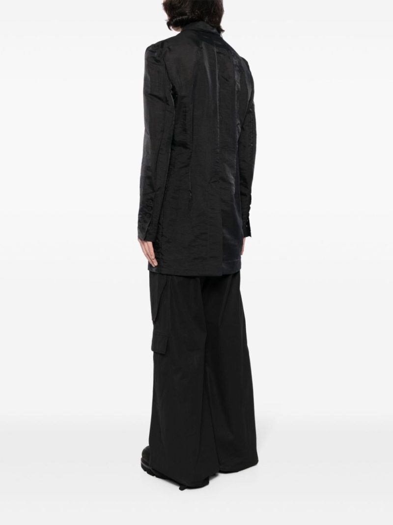 Rick Owens  silk-blend single-breasted blazer