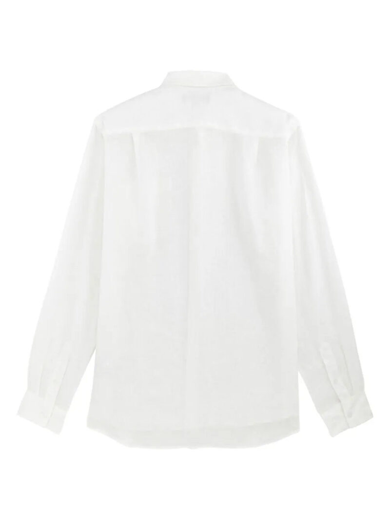 Vilebrequin  logo-embroidered linen shirt