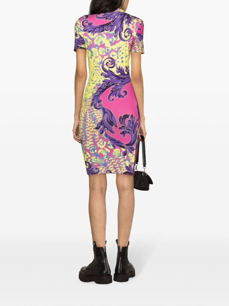 Versace Jeans Couture Animalier graphic-print midi dress