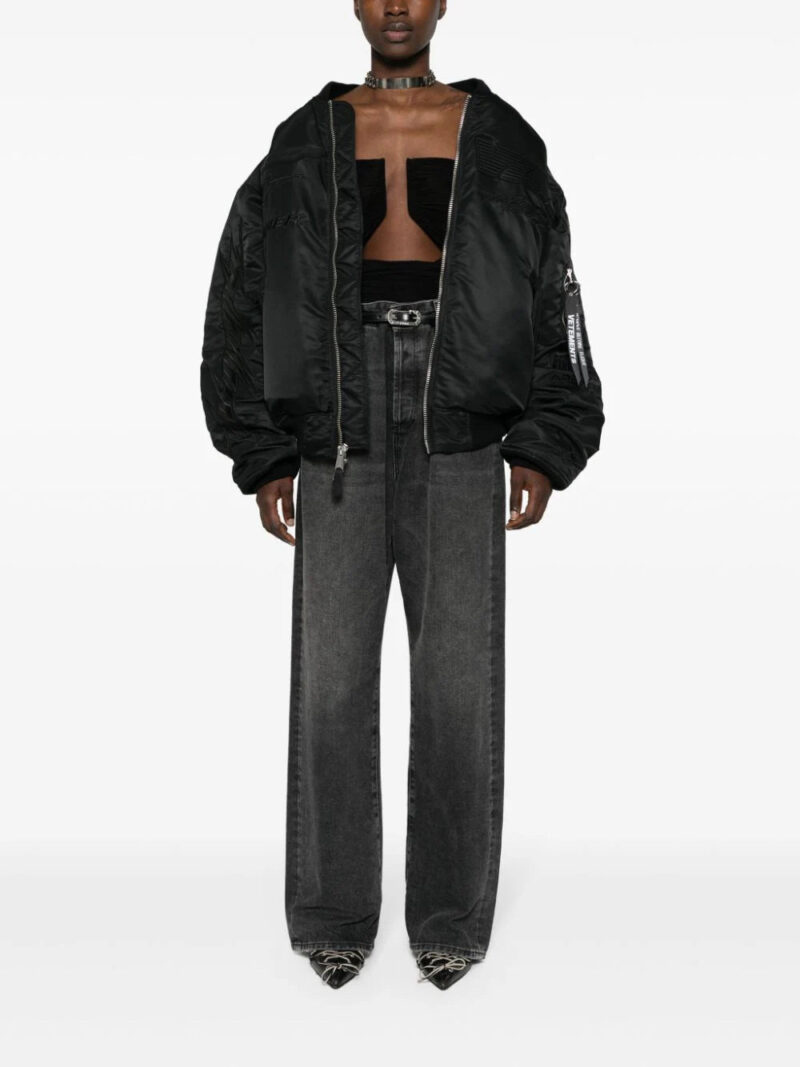 VETEMENTS  Blackout Racing bomber jacket