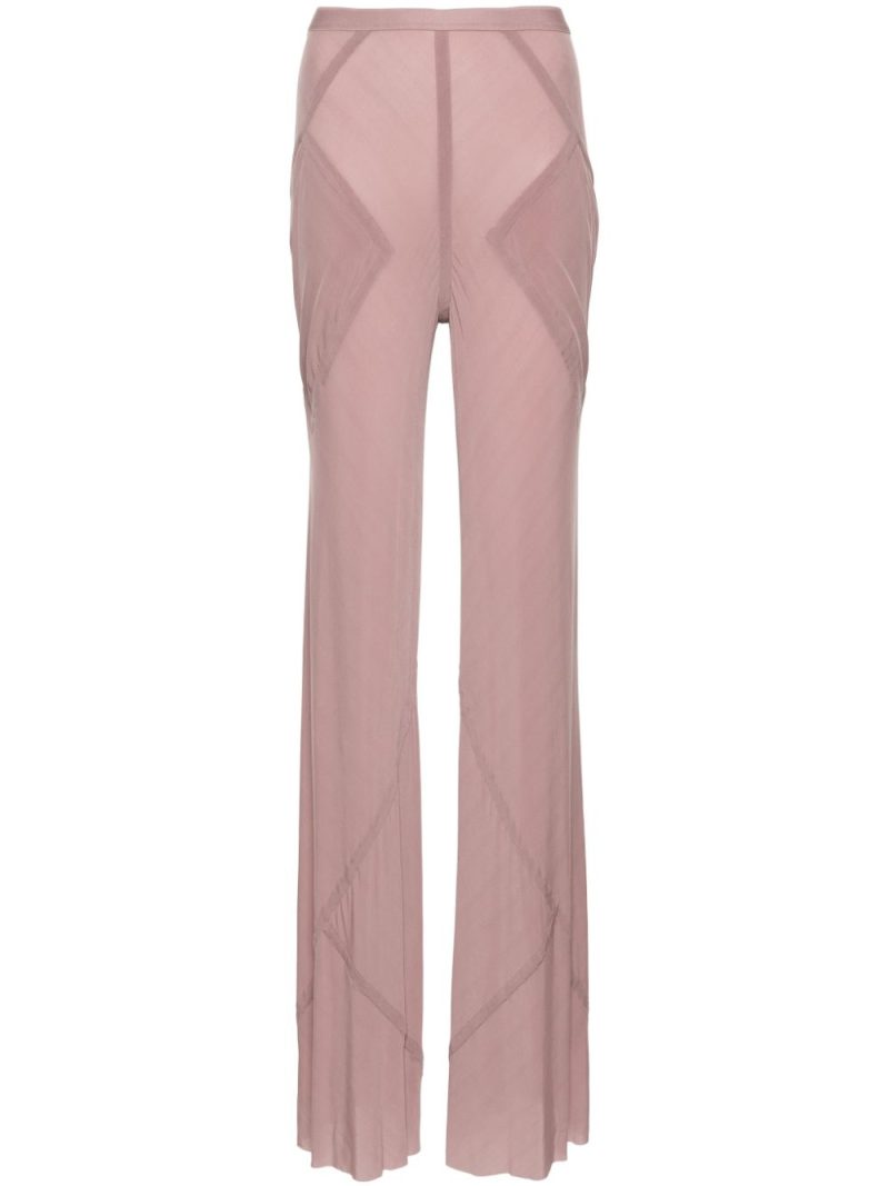 Rick Owens  seam-detailed flared trousers