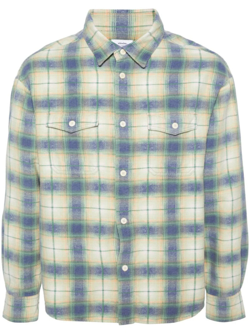 visvim  plaid-check flannel shirt