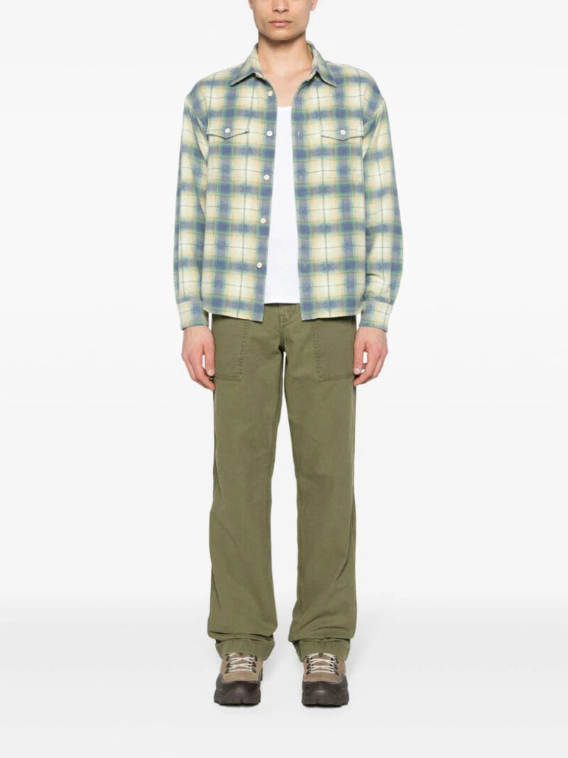 visvim  plaid-check flannel shirt