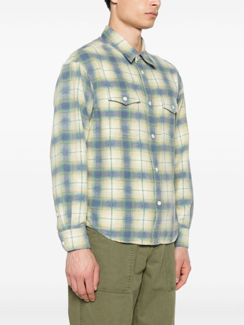 visvim  plaid-check flannel shirt