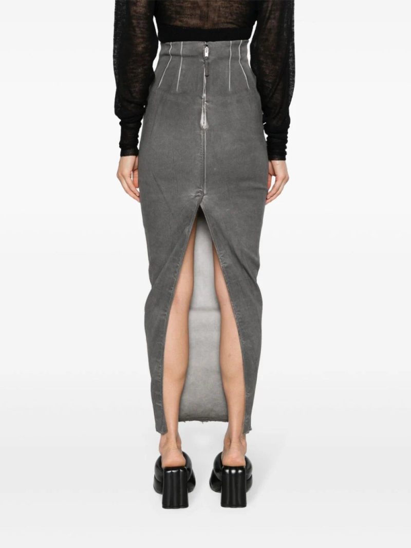 Rick Owens  Dirt Pillar maxi pencil skirt