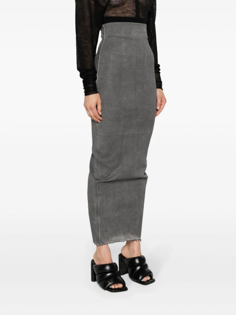 Rick Owens  Dirt Pillar maxi pencil skirt