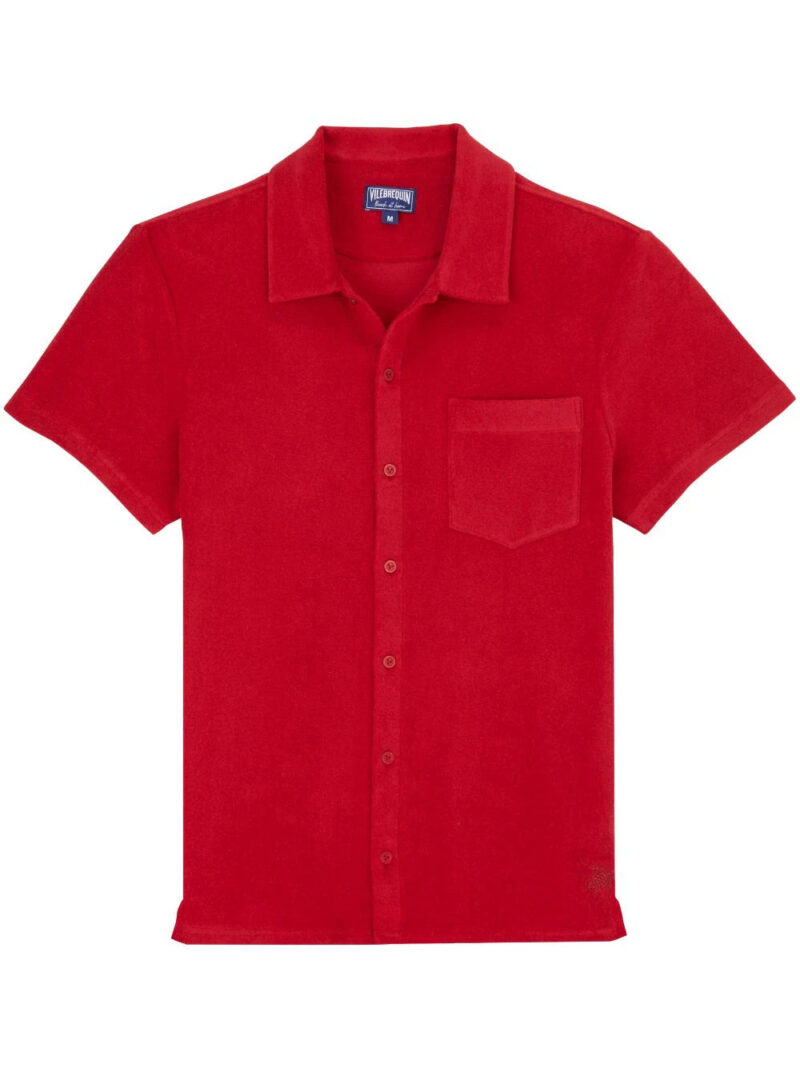 Vilebrequin  button-up terry-cloth bowling shirt