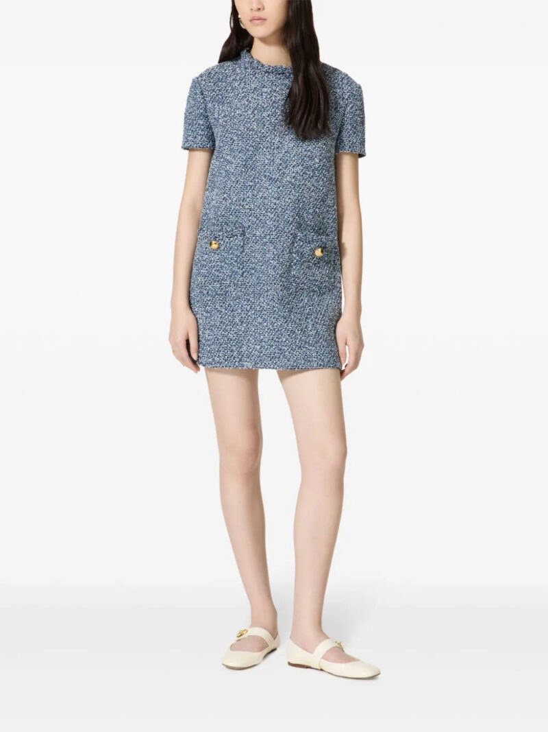 Valentino Garavani short-sleeve tweed minidress