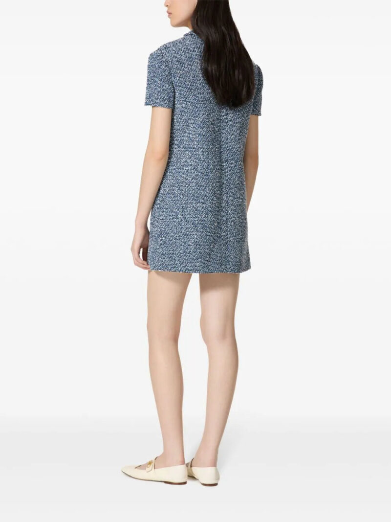Valentino Garavani short-sleeve tweed minidress
