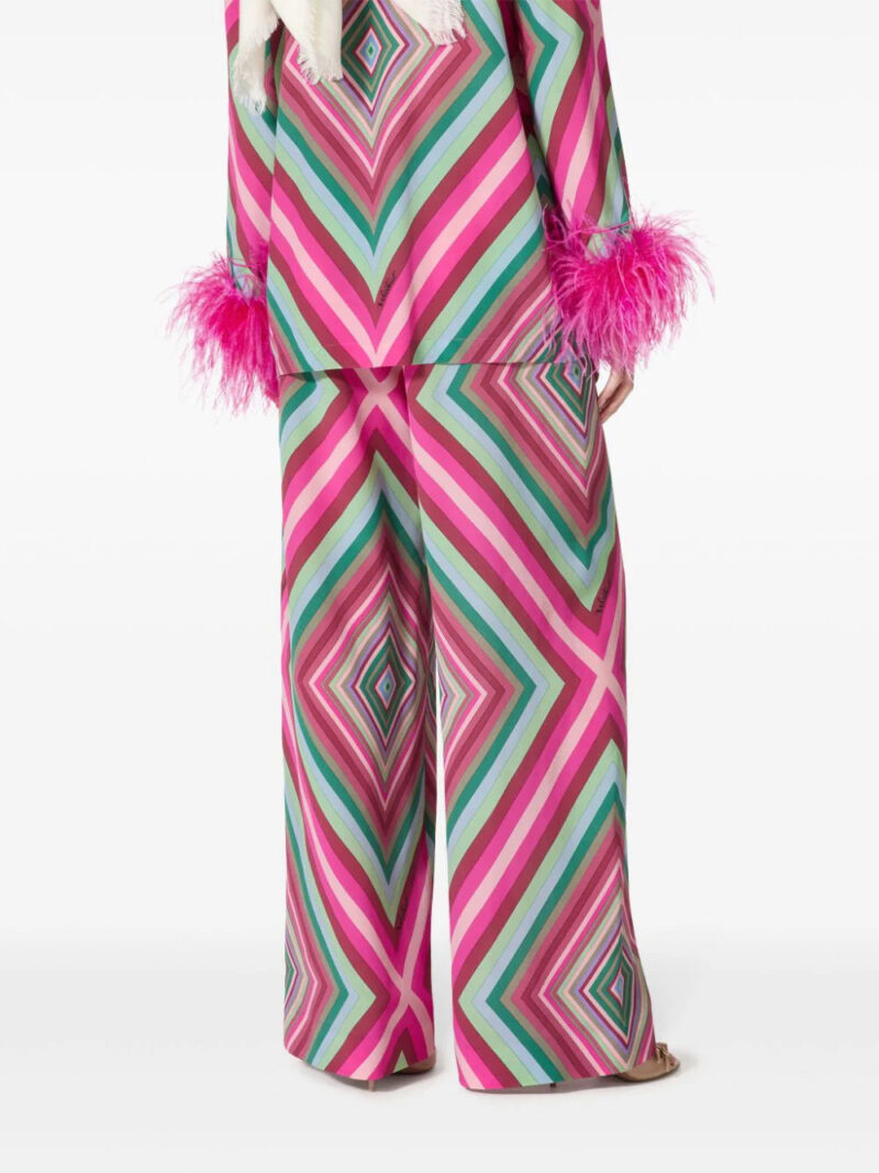 Valentino Garavani geometric-print palazzo pants