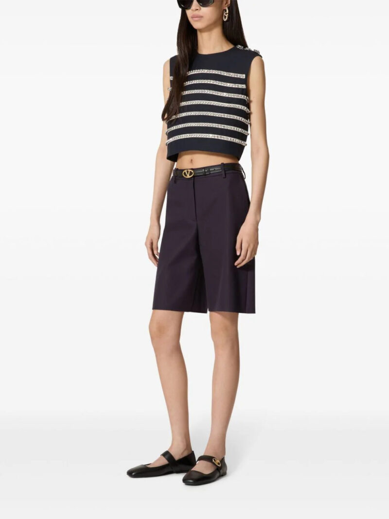 Valentino Garavani crystal-embellished sleeveless top