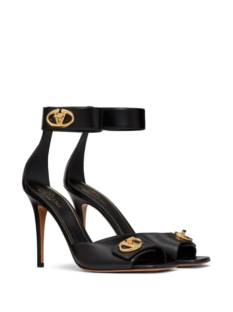 Valentino Garavani  VLogo 100mm leather sandals