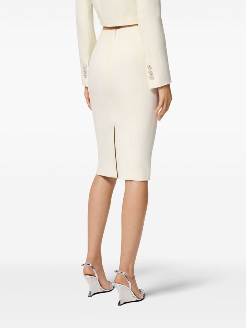 Versace  silk-blend pencil skirt
