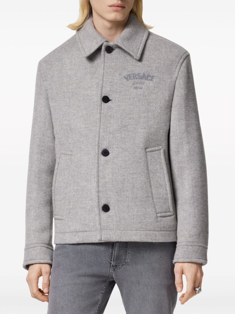 Versace  wool-blend blouson jacket