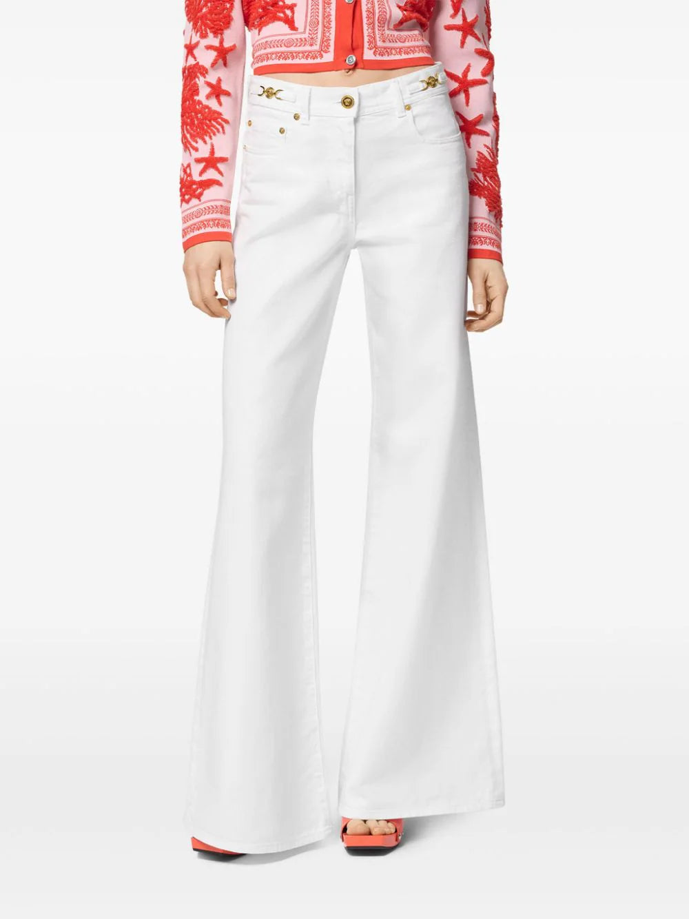 Versace mid-rise flared jeans - Image 3