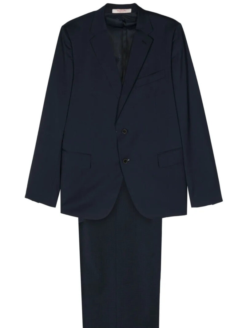 Valentino Garavani  mini-check single-breasted suit