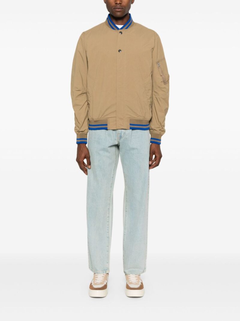 Universal Works stripe-embellished bomber jacket