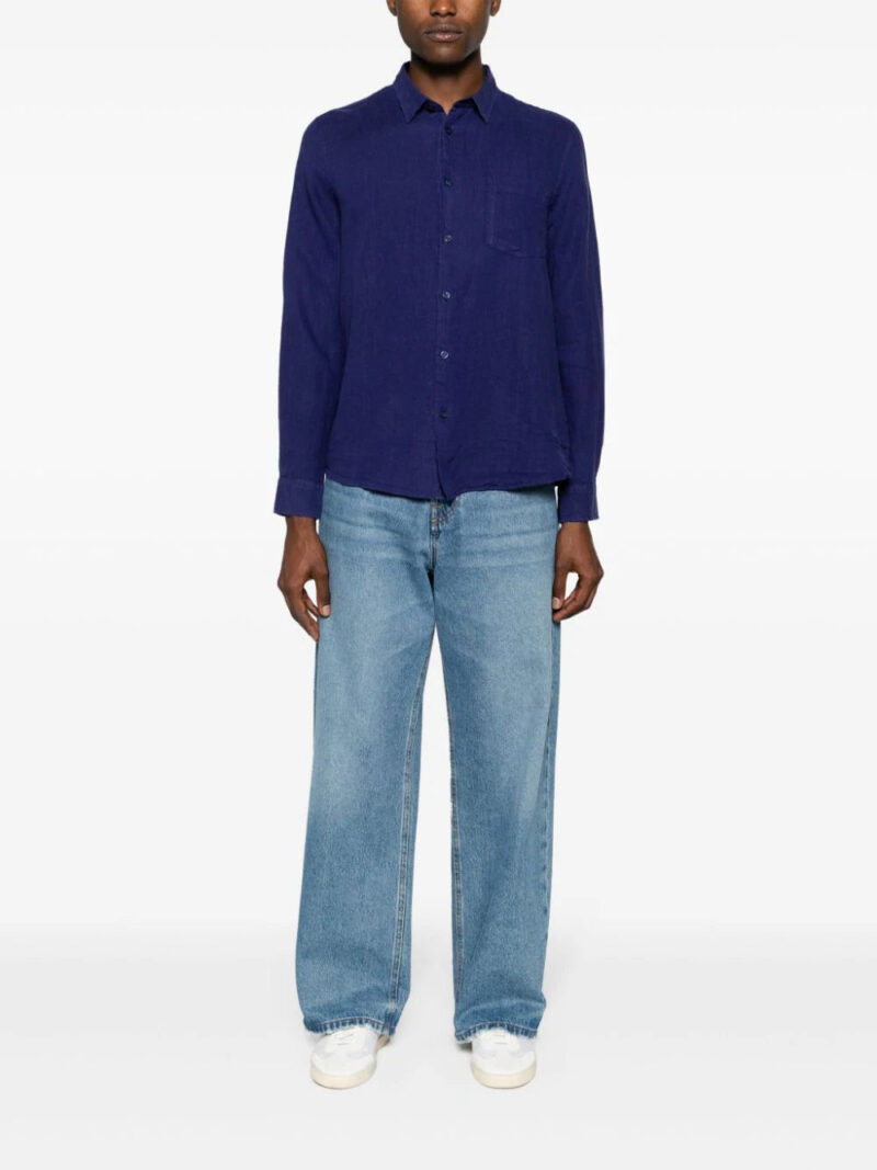 Vilebrequin patch-pocket linen shirt