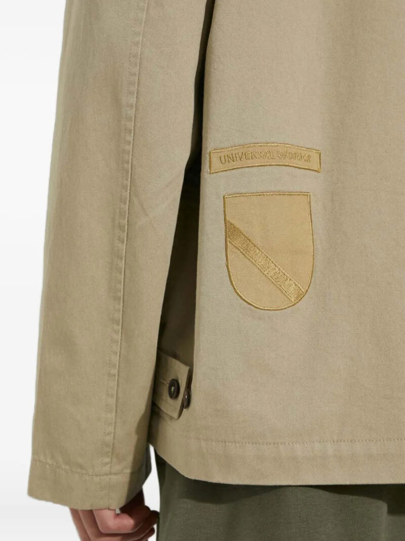 Universal Works embroidered-patches collared jacket