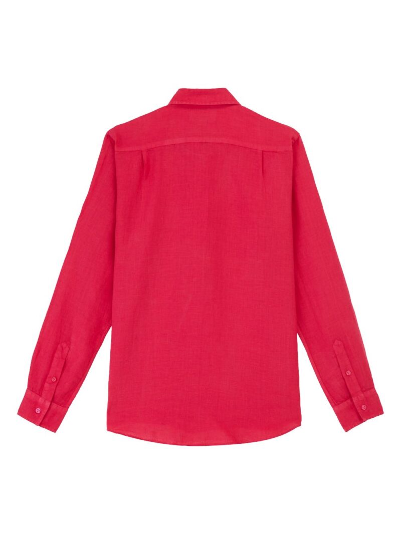 Vilebrequin Caroubis classic-collar linen shirt