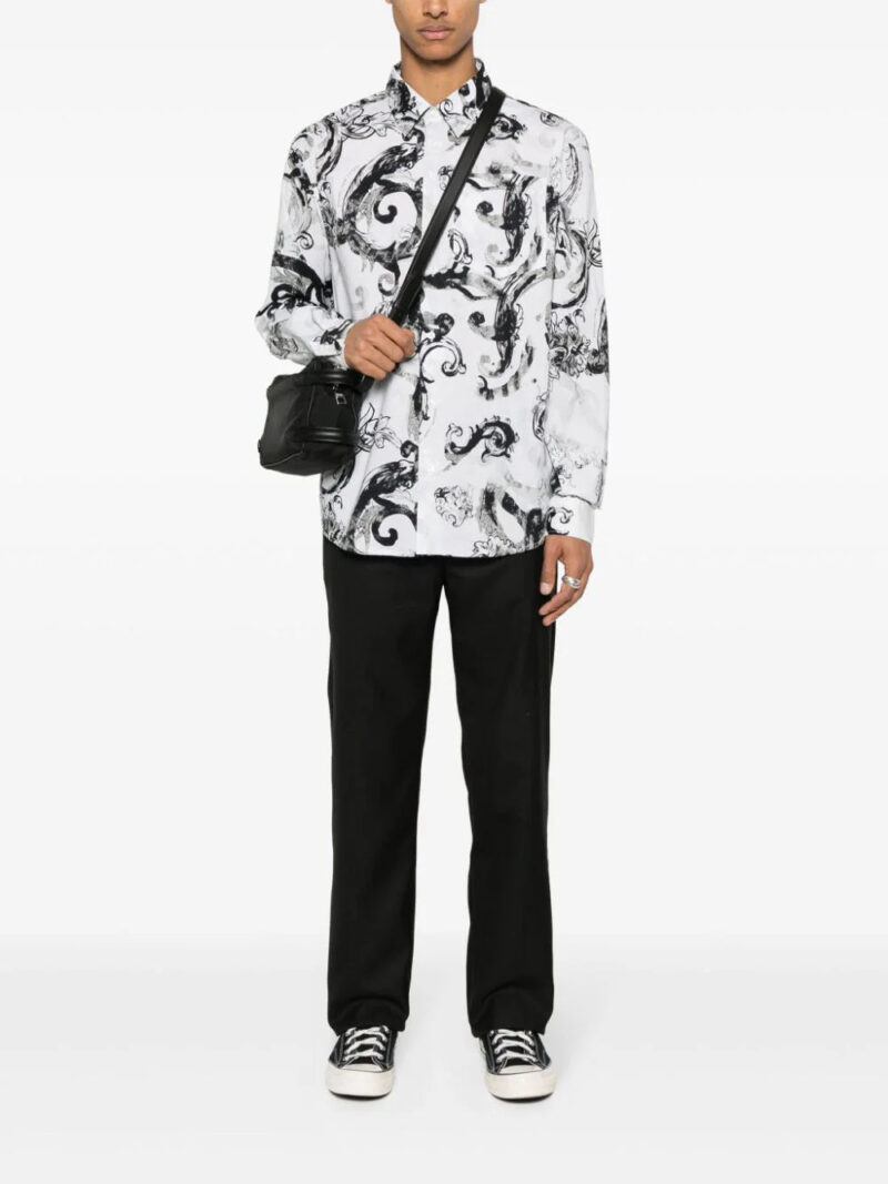 Versace Jeans Couture Watercolor Barocco cotton shirt