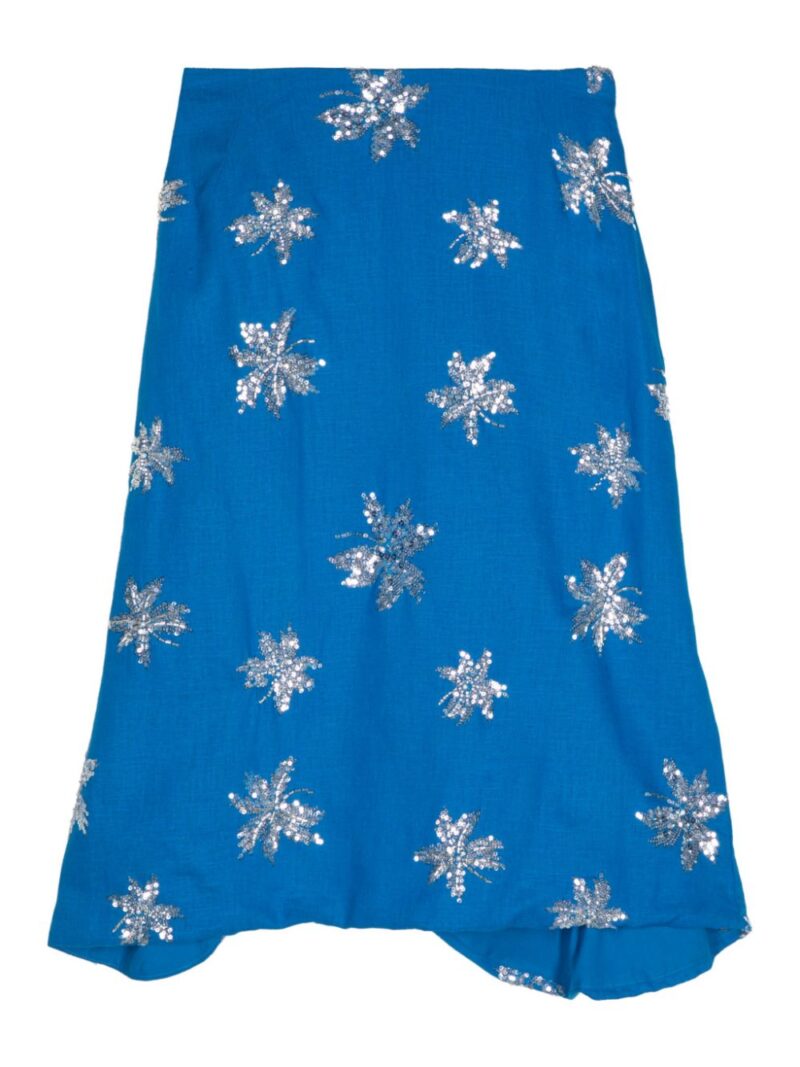 Waimari  Ari draped midi skirt