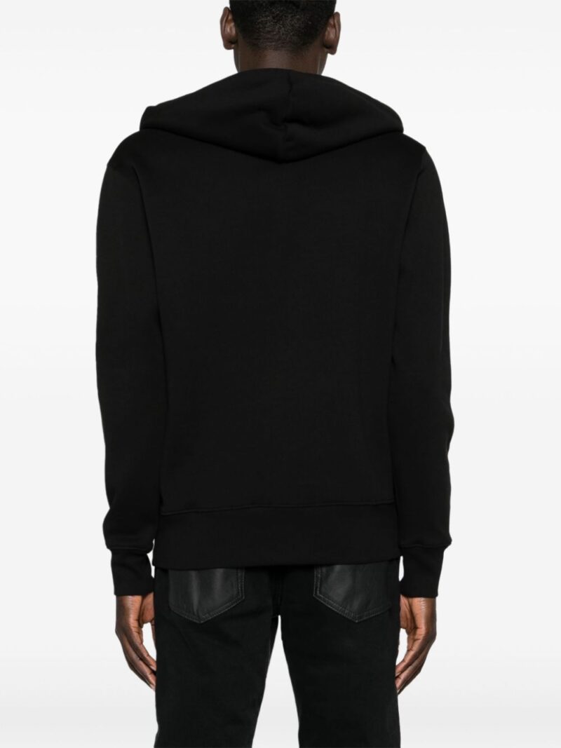 Versace Jeans Couture  logo-embroidered cotton hoodie