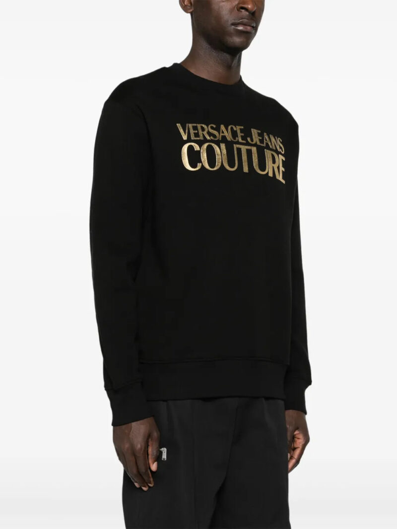 Versace Jeans Couture raised-logo cotton sweatshirt