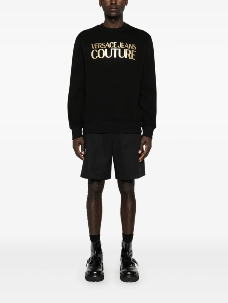 Versace Jeans Couture raised-logo cotton sweatshirt