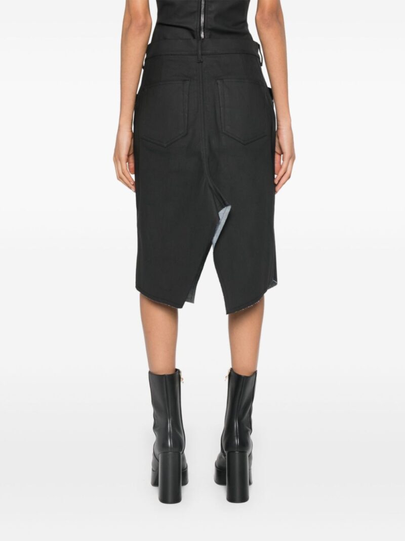 Rick Owens  slivered midi skirt