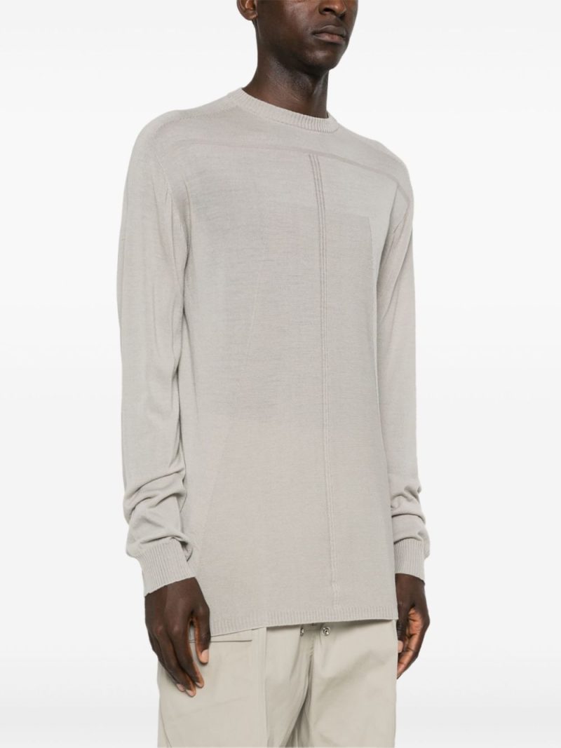 Rick Owens  crew neck wool jumper