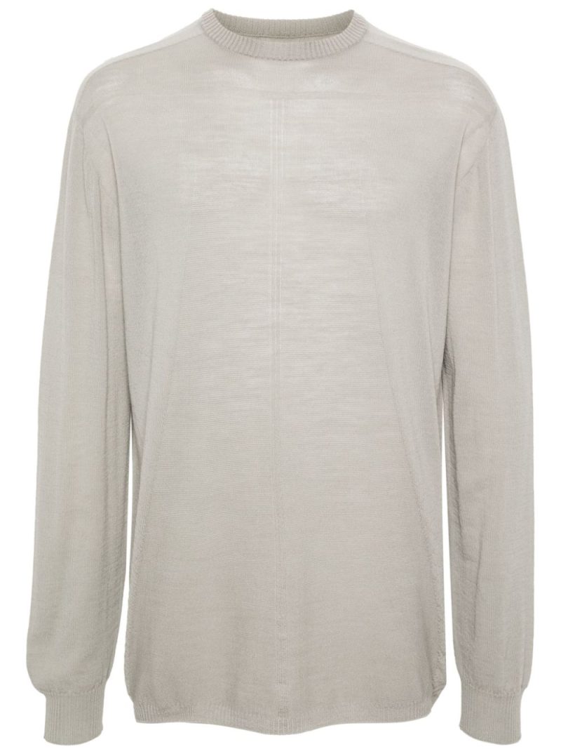 Rick Owens  crew neck wool jumper