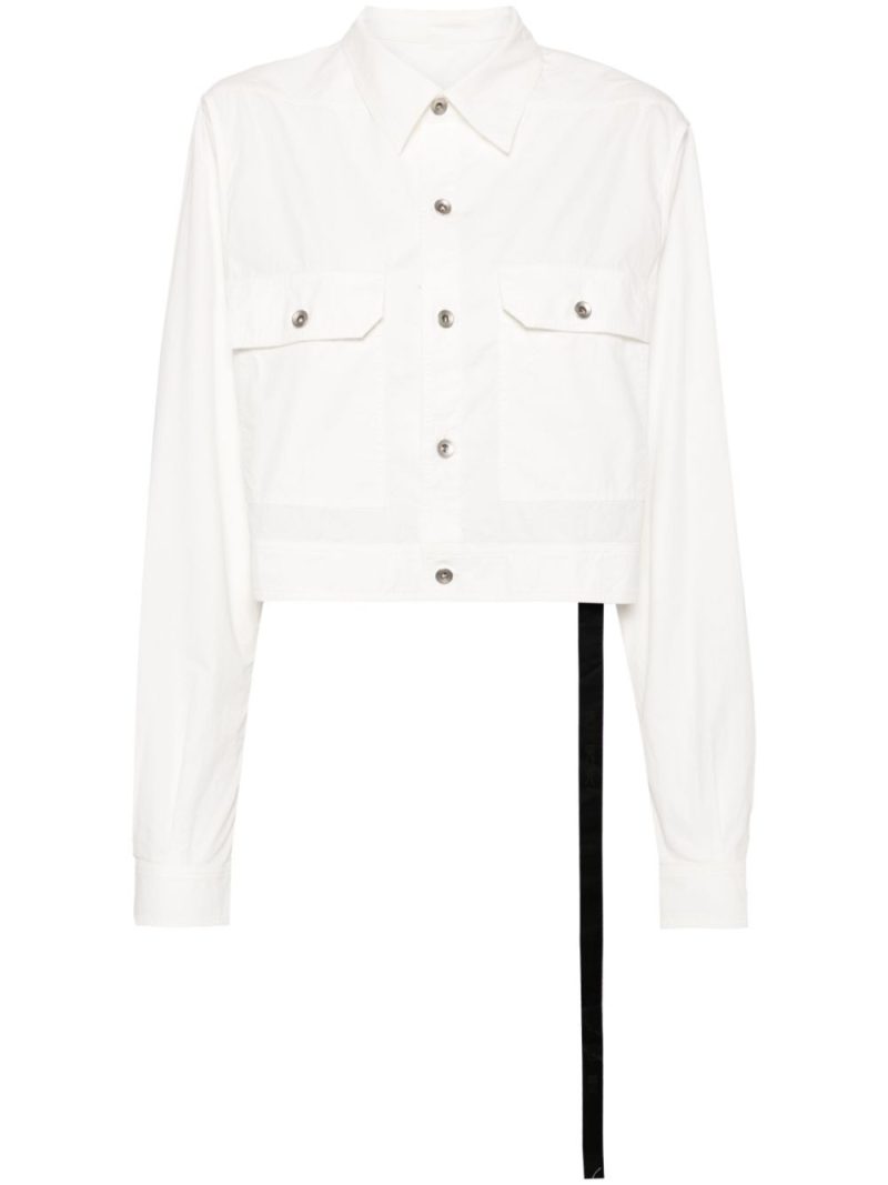 Rick Owens DRKSHDW  detachable-sleeves poplin jacket